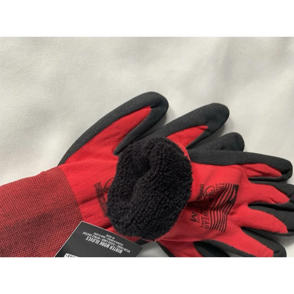 Tough Workwear Winter Work Gloves Mens & Womens cold Weather Fleece Medium‎